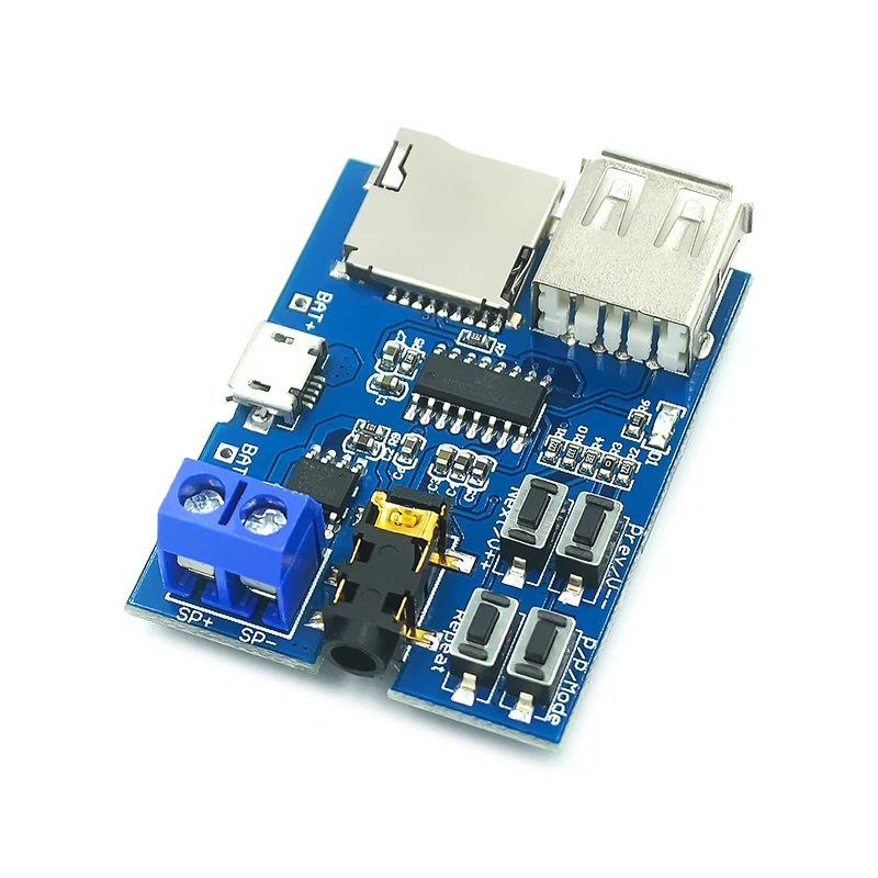 TF card U disk MP3 Format decoder board module amplifier decoding audio Player