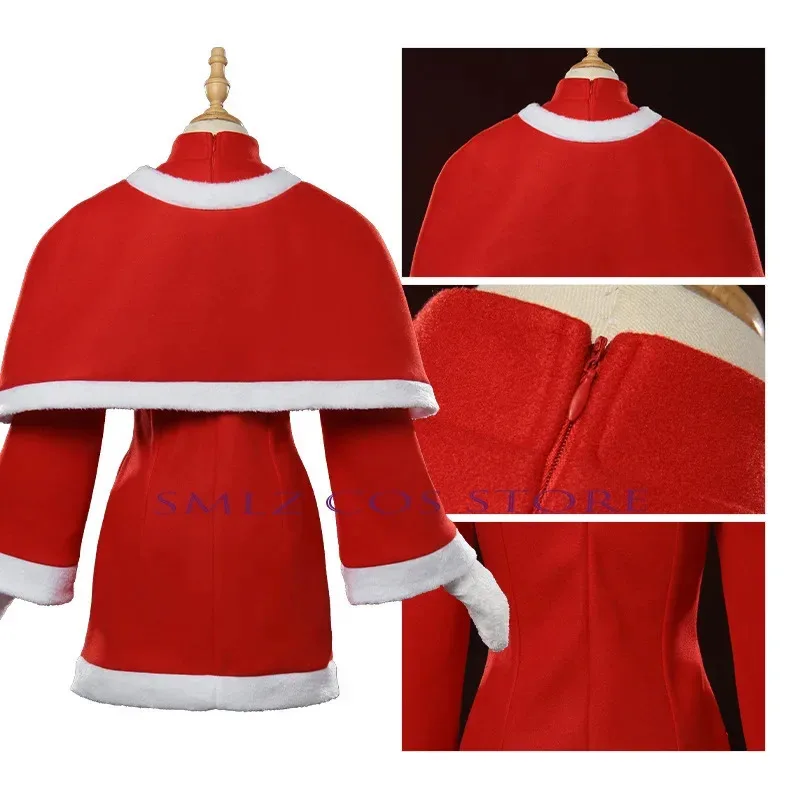 أزياء أنيمي أسوكا لانغلي سوريو التأثيرية أزياء عيد الميلاد فستان أحمر بدلة السنة الجديدة ملابس الحفلات كوميك كون للمرأة