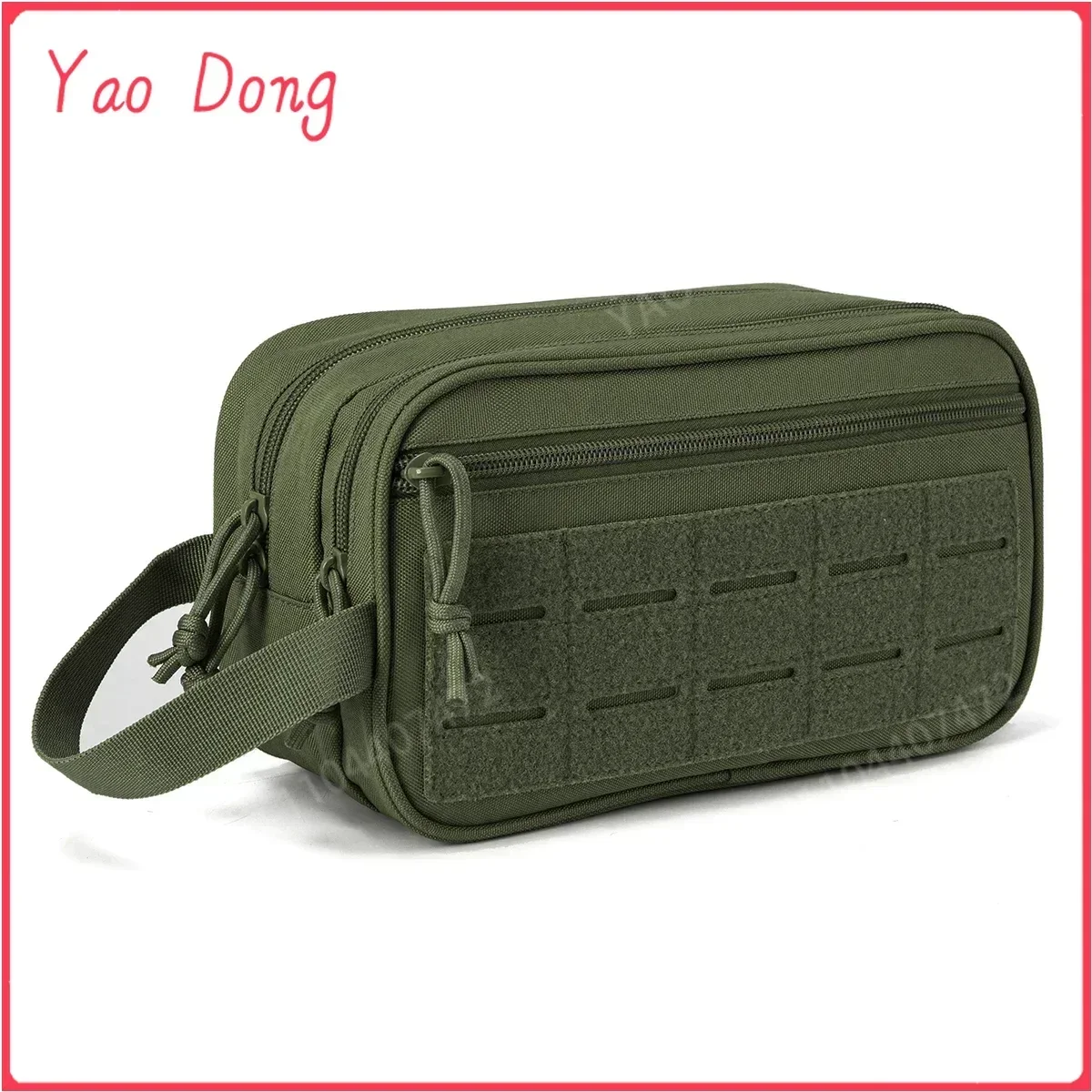 Yao Dong Tactical Toiletry Bag For Men Hygiene Bag Mens Shaving Kit Travel shower Bag Waist BackpackTool Molle Pouches Small Dop