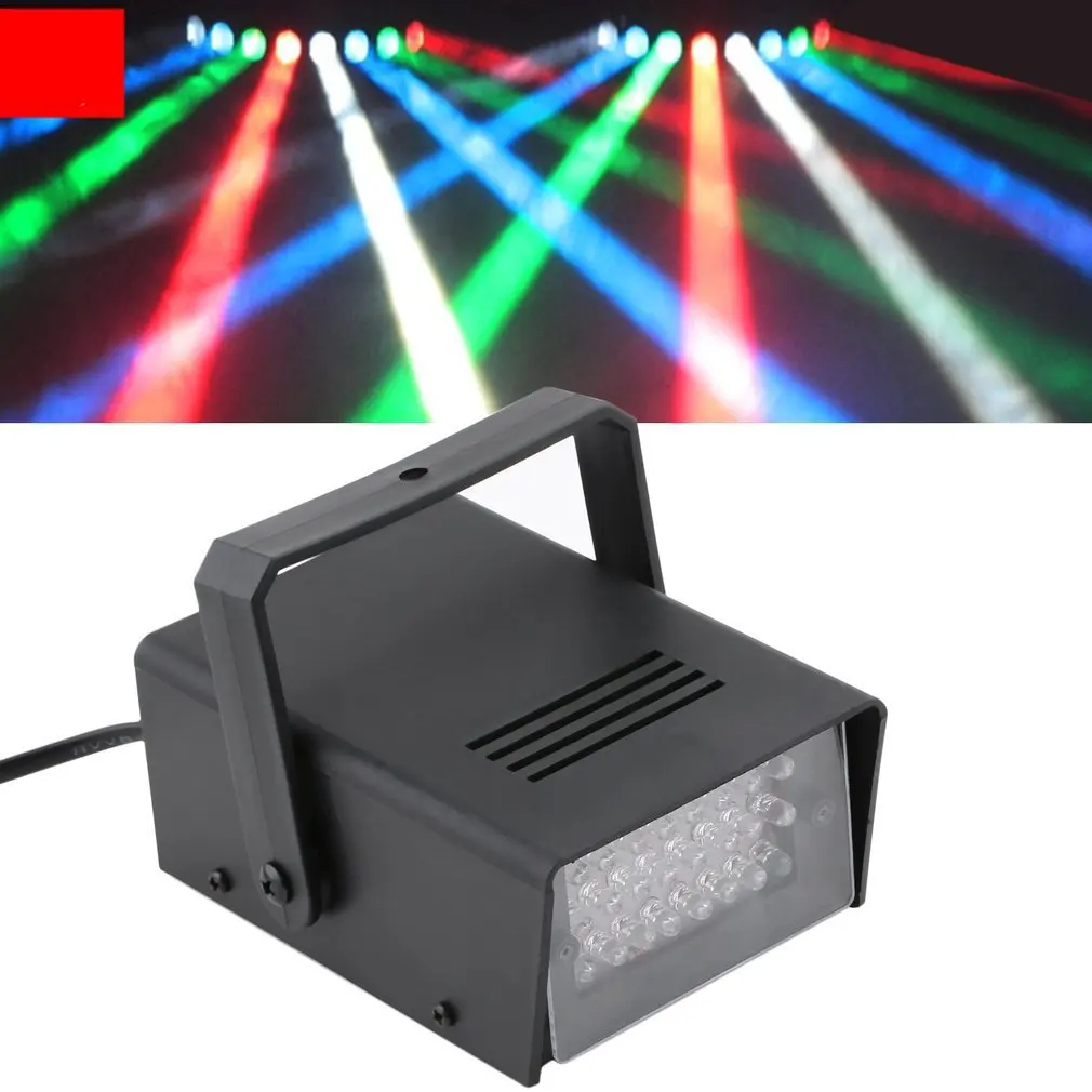 

Flash LED White Stage Strobe Light Adjustable Speed For KTV DJ Disco Party Lighting Effects Gift For Performers