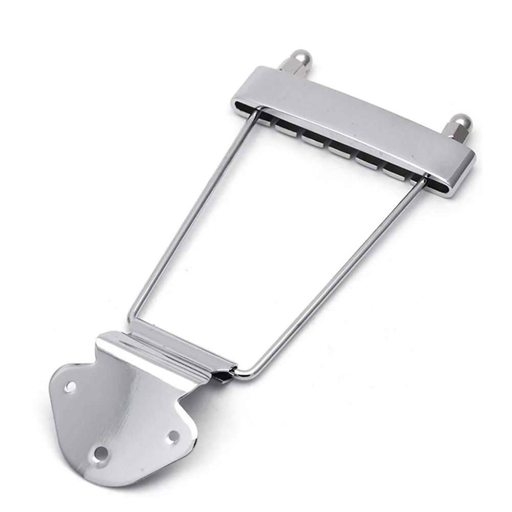 Screw Guitar Tailpiece Entertainment Silver Smooth Trapeze Versatile 6 String Aesthetics Craftsmanship Durability