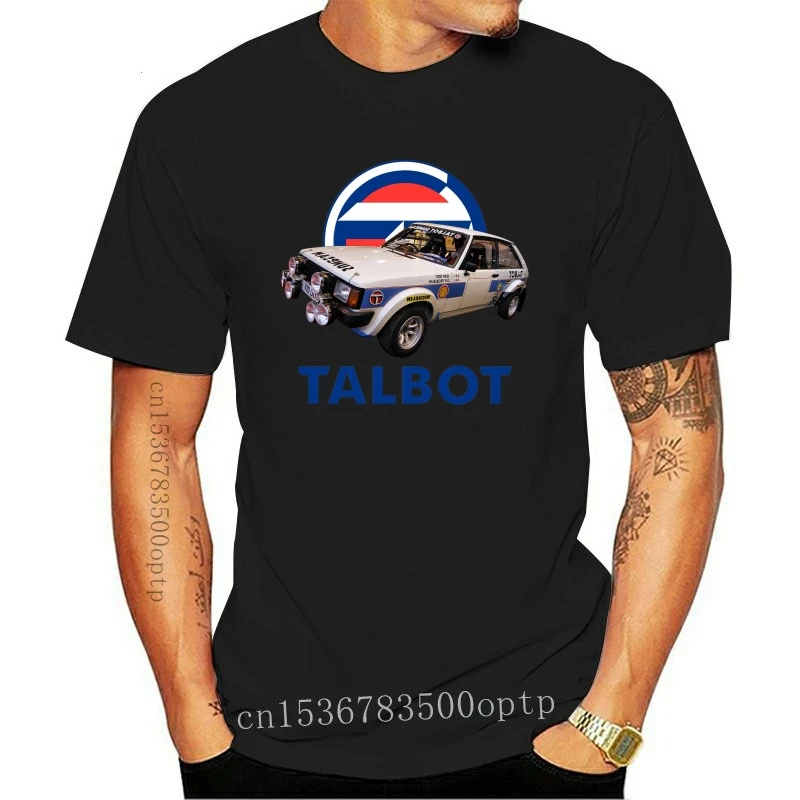 

New 2023 Summer Style Men Tee Shirt Talbot Rally Car T-Shirt Racings RAC Group B