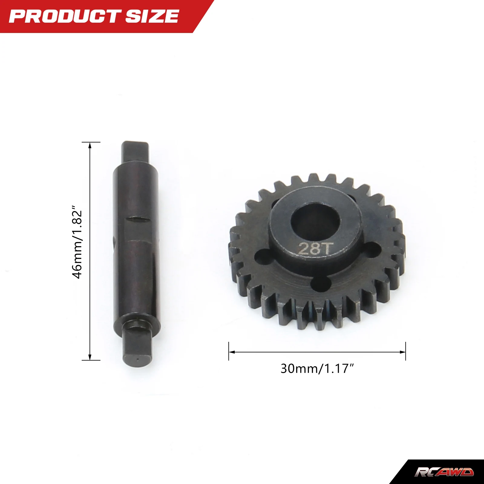 #45 stalowych zębów 28T Mod1 Lekka przekładnia szpuli (otwór/8 mm) + wał szpuli do Arrma 1/7 Felony Infraction Limitless części