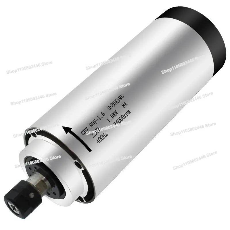 High-speed Motor Engraving Motor Shaft Air-cooled Round Electric Spindle Small Micro Spindle Motor 800W1.5KW2.2KW