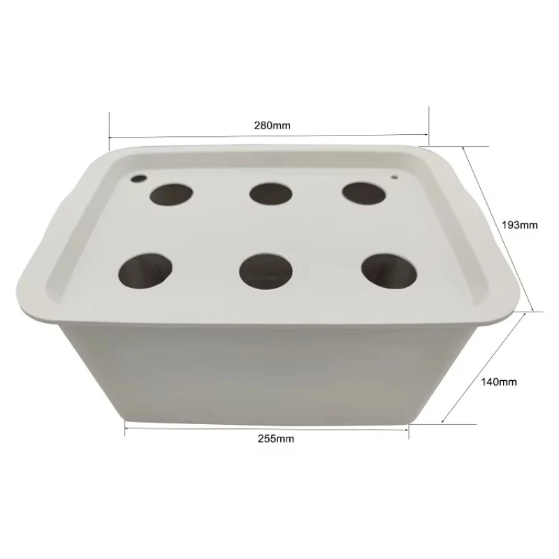 

Household Hydroponic System Growing Kit Automatically Planting Box with 6 Holes Bucket Cover