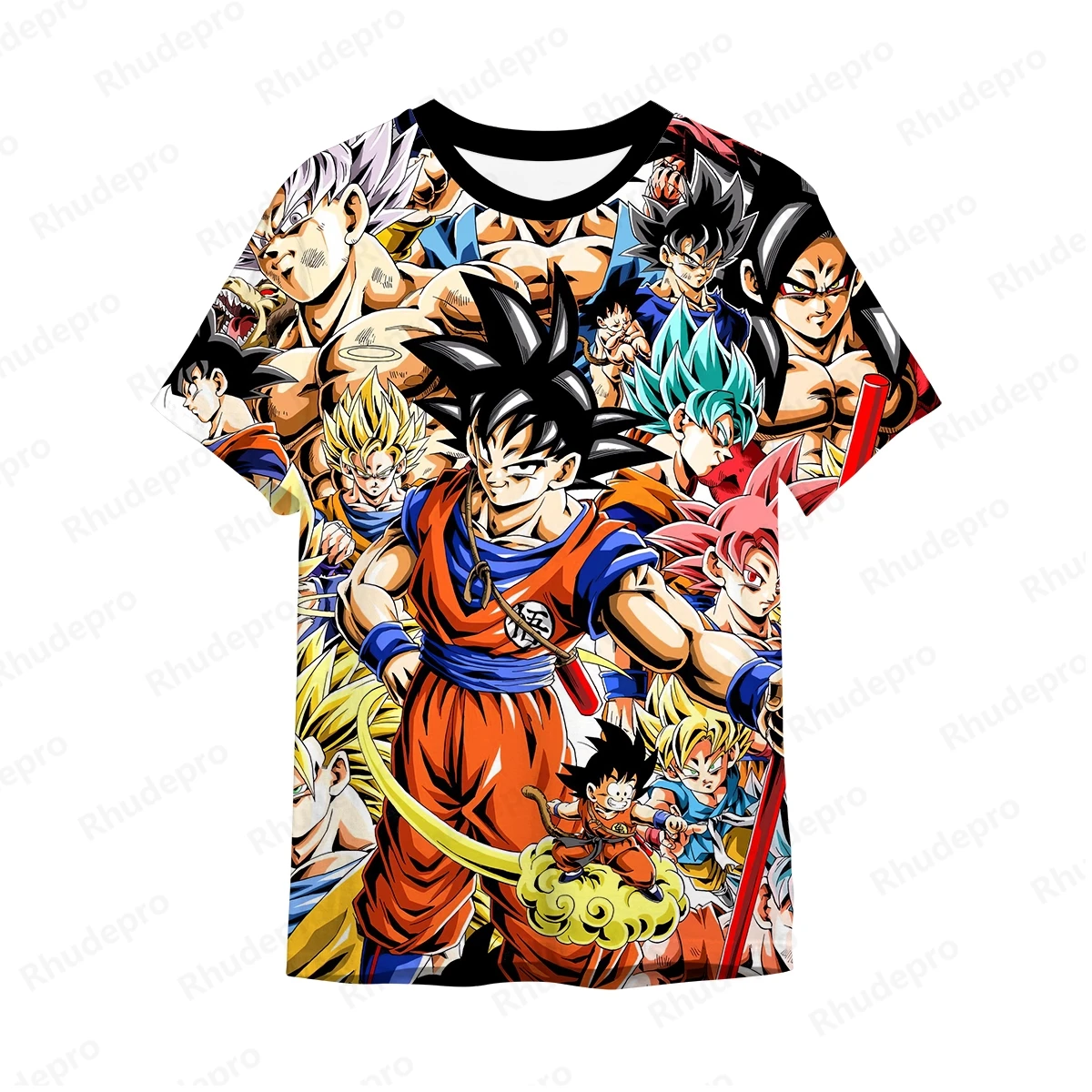 เสื้อยืดผู้ชาย Gril แขนสั้นลายดราก้อนบอลอนิเมะ2024 goku TREND Tops vegeta shirt เสื้อผ้า Y2k ที่มีคุณภาพสูง