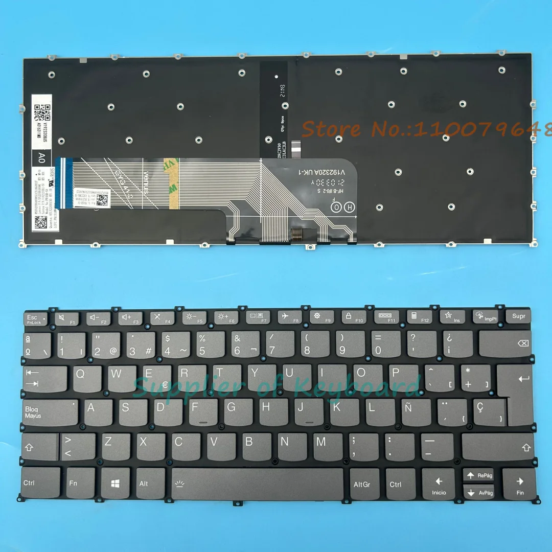 

NEW French/Latin Spanish/UK/Portuguese Keyboard For Lenovo Flex 5 14ABR8 14ALC7 14IAU7 14IRU8 Flex 7 14IAU7 14IRU8 Backlit