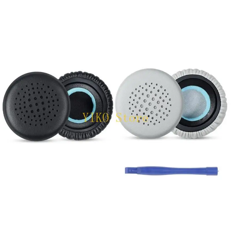 K32C 1Pair Leather Ear Pads Cushion Cover Earpads Replacement for Evolve 20 20se 30 30II 40 65 65+ 75 75+ uc ms Headset