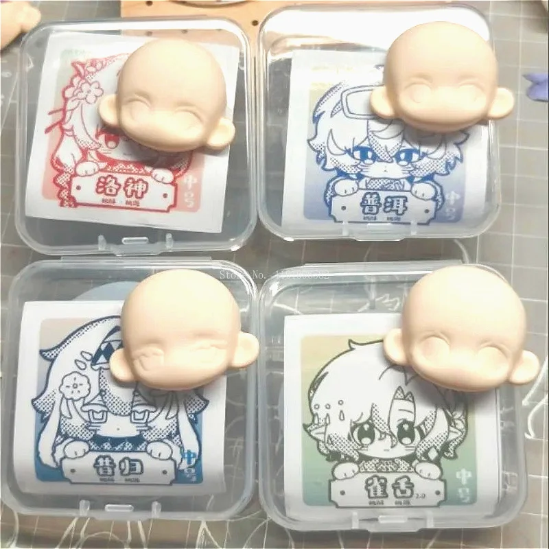 3.5/3 Cm New Taoyuan Series Q-Version Eye Socket Positioning Face Model Mold Whole Set DIY Handmade Animation Doll Face Mold