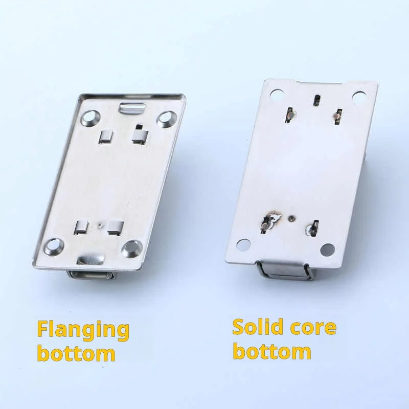 1PCS Stainless Steel Bolt Door Latch Automatic Spring Door Latch Bathroom Anti-theft Door Latch Automatic Spring Square Pin