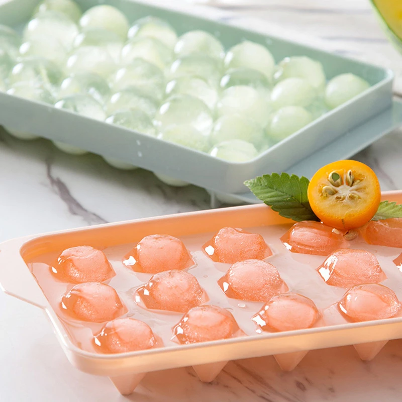 18/33 Grid Silicone Mold Ice Tray Ice Mould Home Bar Cooler Tools Party Use Round Ball Chocolate Mold Kitchen DIY Ice Cube Maker
