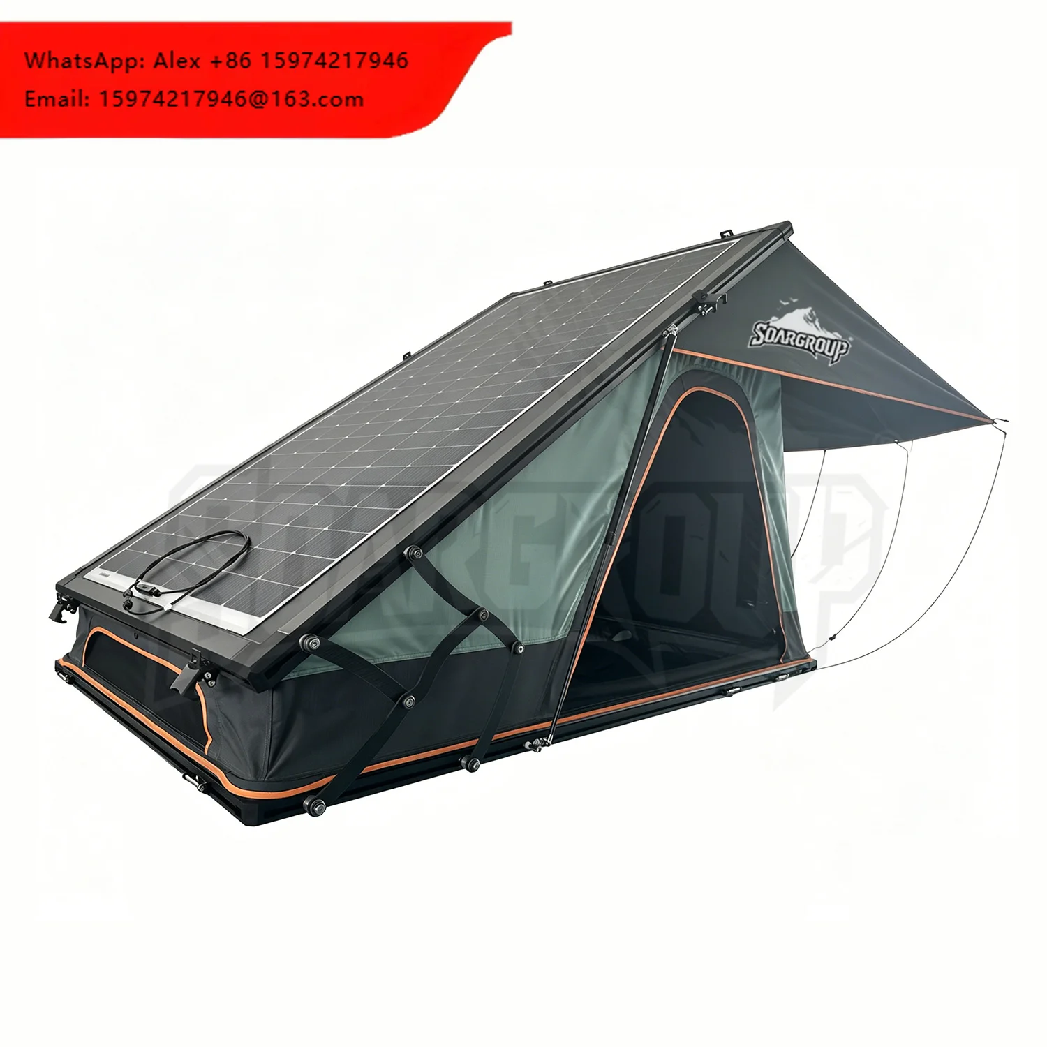 OEM ODM Soar SCH02 Four-season Double Layer Triangle 4x4 Rooftop Tent Quick Automatic Opening Waterproof Hard Shell 8cm Thin