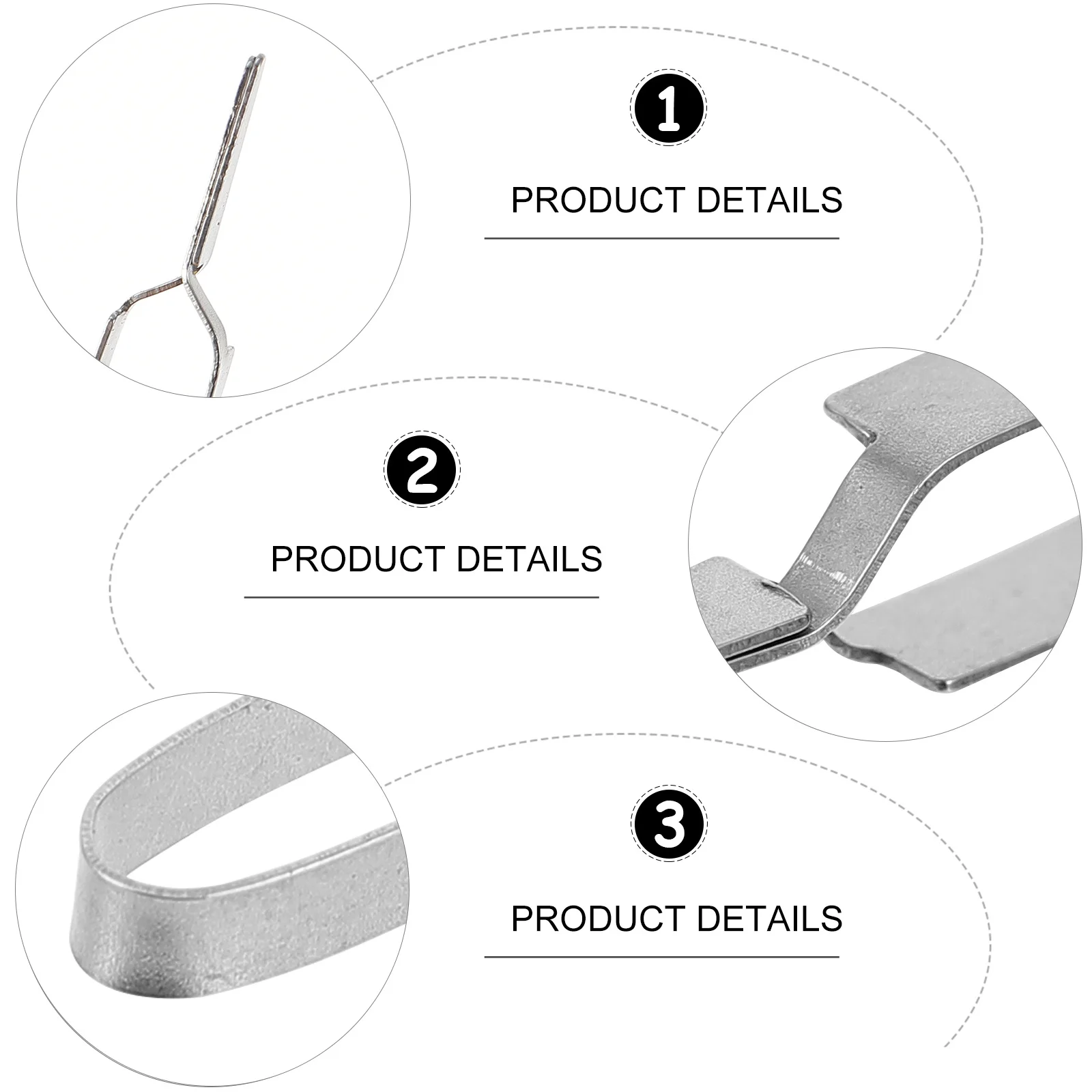 1 قطعة مشبك الوريد مشبك مرقئ معدني عالي الجودة لمختبر طبي آمن عقد سطح مصقول مقاوم للصدأ
