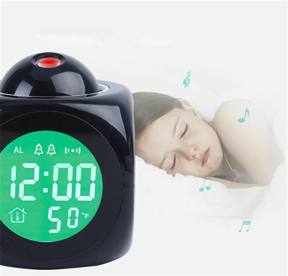 ساعة عرض رقمية LED مع USB ، ساعة LCD ، درجة الحرارة ، الإضاءة الخلفية ، بصوت عال ، الموسيقى ، التنبيه ، الغفوة ، جهاز عرض ، المنزل ، غرفة النوم ، 12 ، 24 ساعة