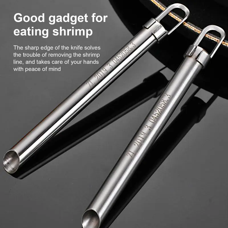 Shrimp Peeler And Deveiner Tool Stainless Steel Shrimp Deveiner Knifes Tool And Peeler High Efficiency Prawn Shell Peeler