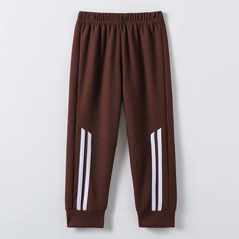 Kids Waffle Sweatpants 4 1/3 Piece Autumn And Winter Children's Waffle Solid Color Simple Basic Pants For Boys And Girls Sports And Casual Sweatpants 4
