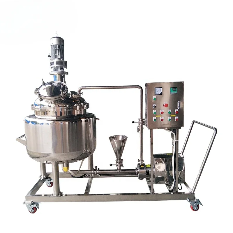 

Liquid Soap Shampoo Mixing With Stirrer Cosmetic Homogenizer Mixer