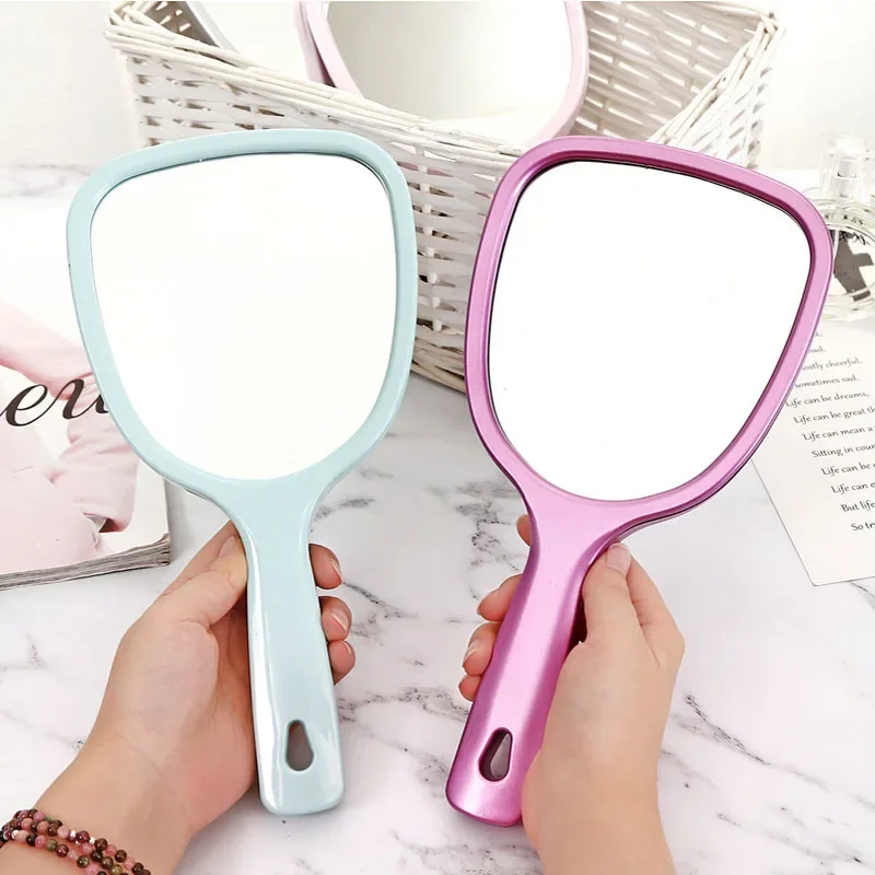Compact Handle Beauty Mirror Magnifying Portable Handheld Mirror cute makeup vanity mirror