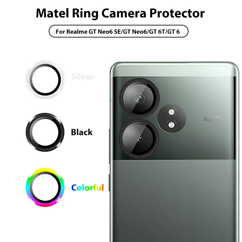 3D Camera Protector SE HD Tempered Glass Lens Metal Rear Ring For Realme GT 6T 6 T Neo6 Neo 6SE Neo6se