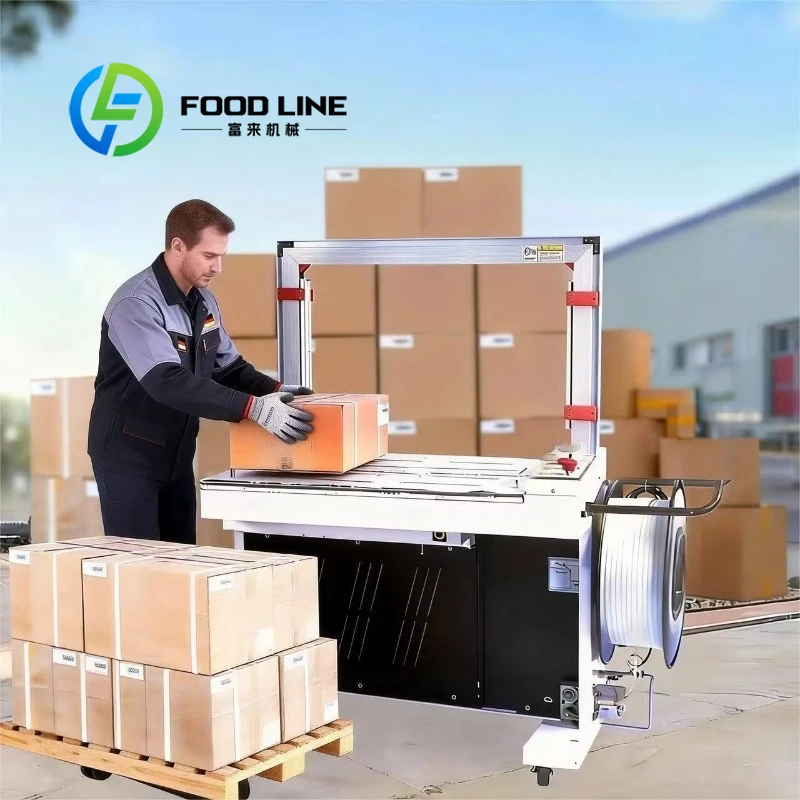 

Automatic 5mm pp Band Large Carton Electric Strapping Packing Machine Round Items with Arch Ready to Ship