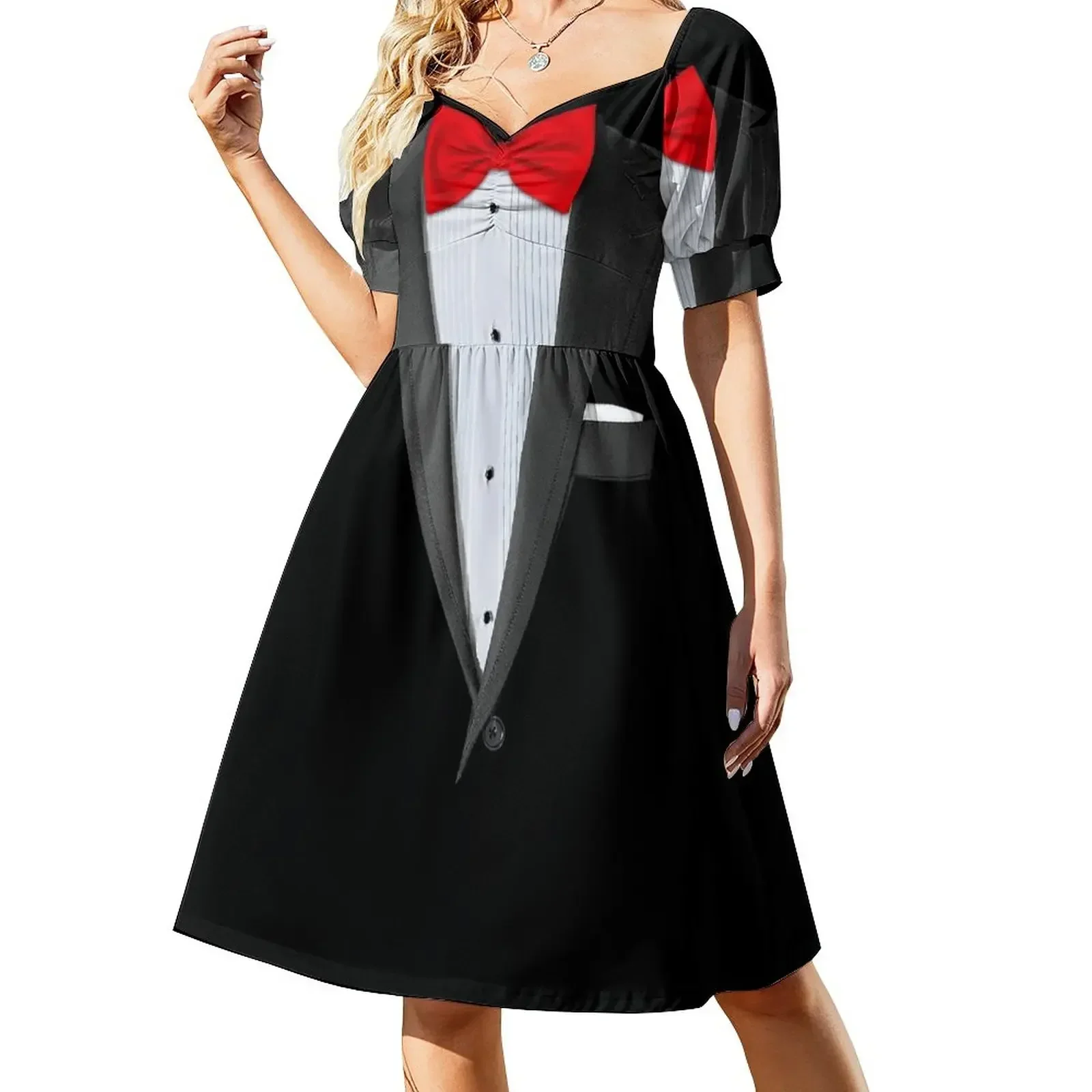 

Realistic Tuxedo Shirt Short-Sleeved Dress evening dresses luxury 2025 Dance dresses summer dresses for women 2025