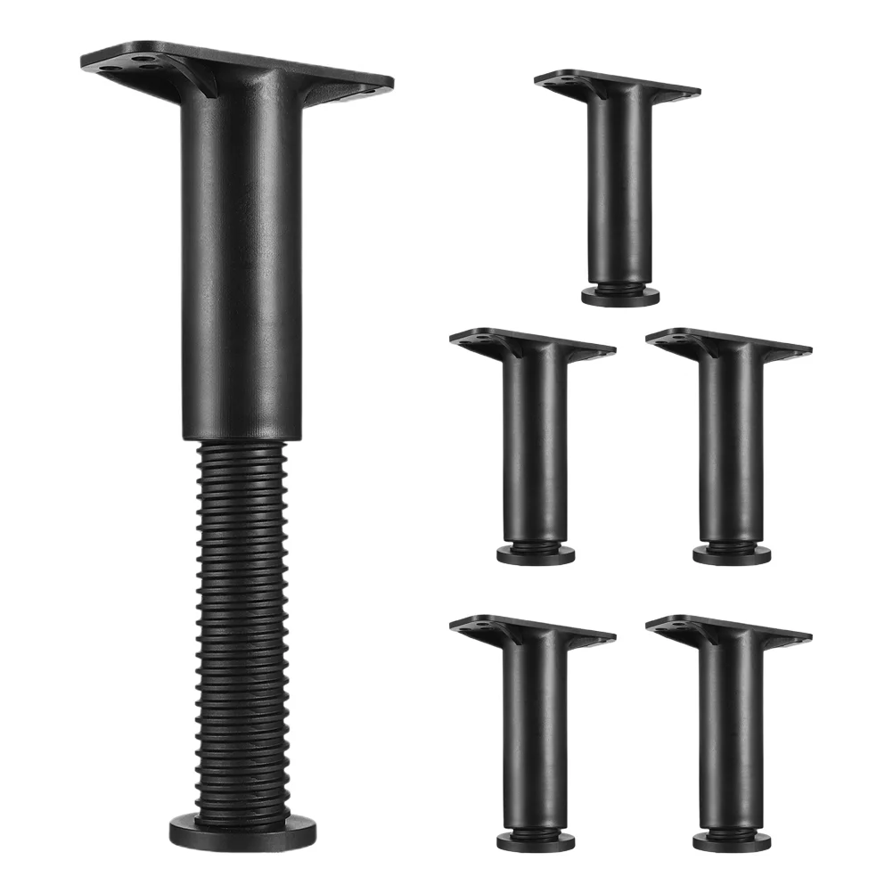 

6 Pcs Cabinet Legs Extension Support Frame Table Breakfast Bar Adjustable Bed Extenders Feet