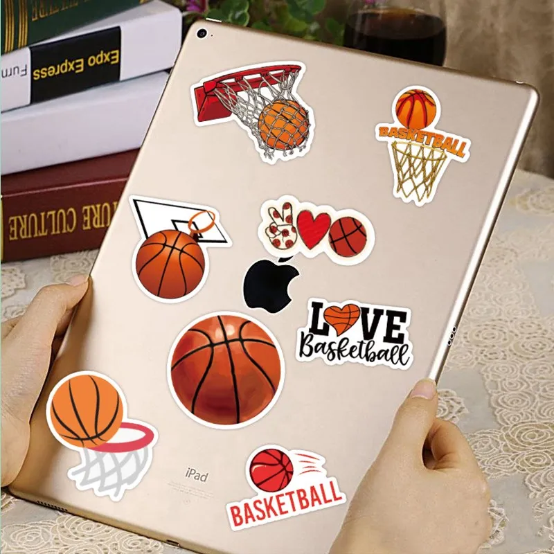 

50 шт., креативная баскетбольная спортивная чашка, сделай сам, наклейка для ручного счета, студенческие канцелярские принадлежности, офисные школьные принадлежности, этикетка с надписью для багажа