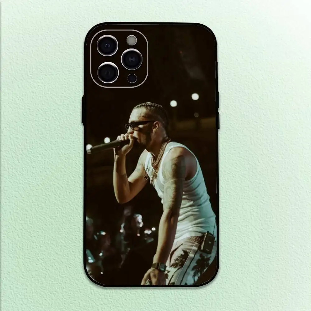 Funda de teléfono Jc Reyes Tour 2025 para iPhone17,16,15,14,13,12,11 Plus,Pro Max, funda negra suave