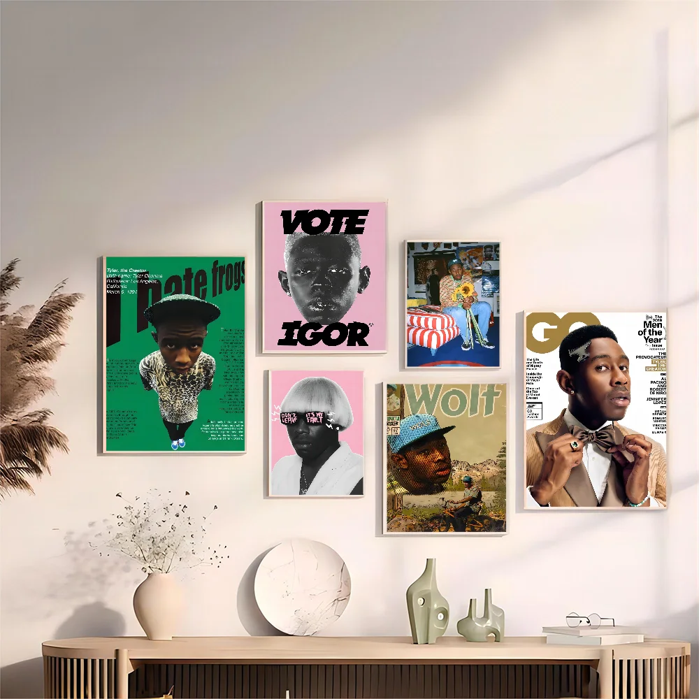 Rapper Tyler The Creator Classic Vintage Posters Vintage Room Home Bar Cafe Decor Nordic Home Decor