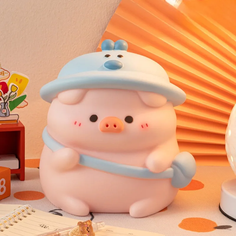 Creative animal shaped piggy bank with adhesive and anti drop function, large capacity for storing and receiving gifts