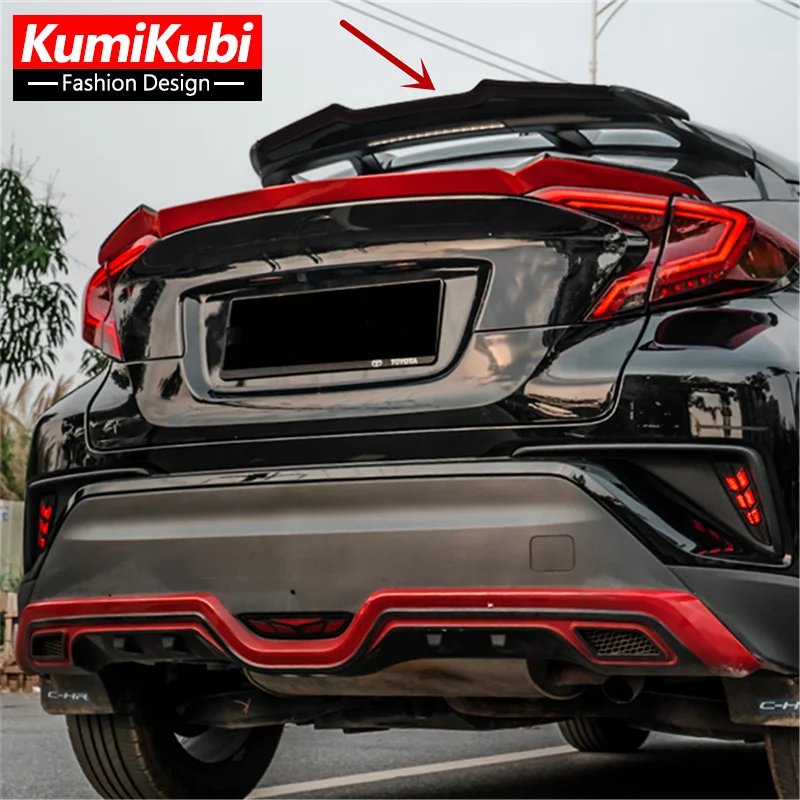 Modified Roof Spoiler Rear Wing Replacement Part Splitter Deflector Boot Lip Body Kit Accessories For TOYOTA CHR C-HR 2016-2022