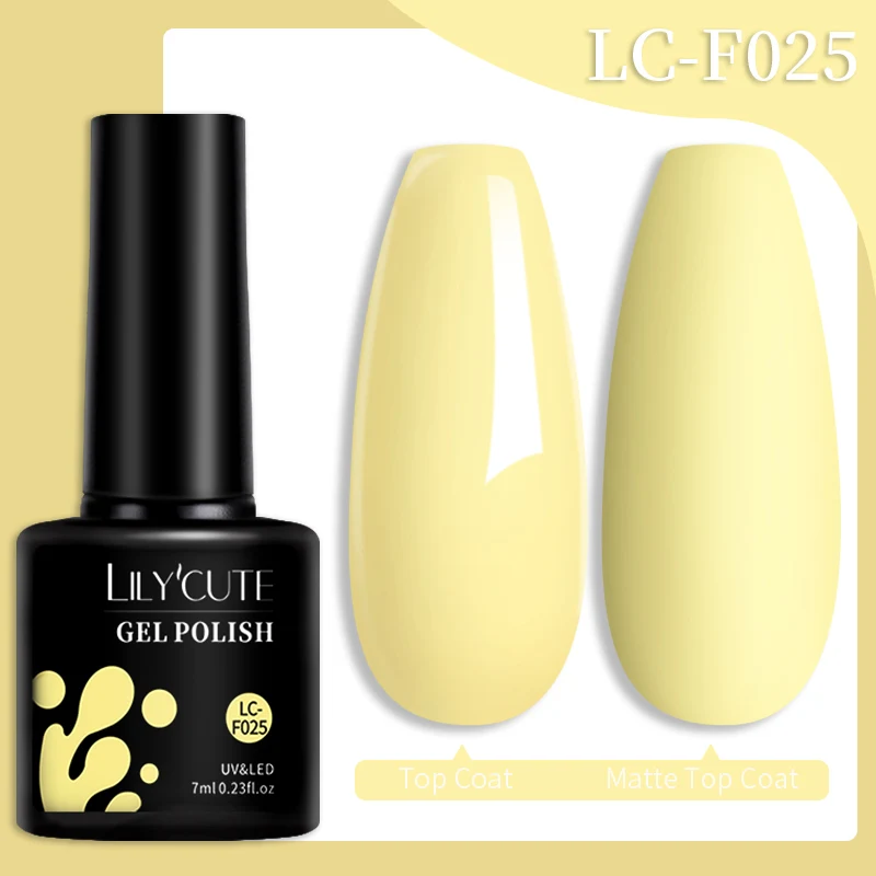 LILYCUTE 129 Farben 7 ml Nagelgelpoliermittel Nagelzubehör Vernis Semi Permanent Nail Art Maniküre Soak Off LED UV Gel Nagellacke