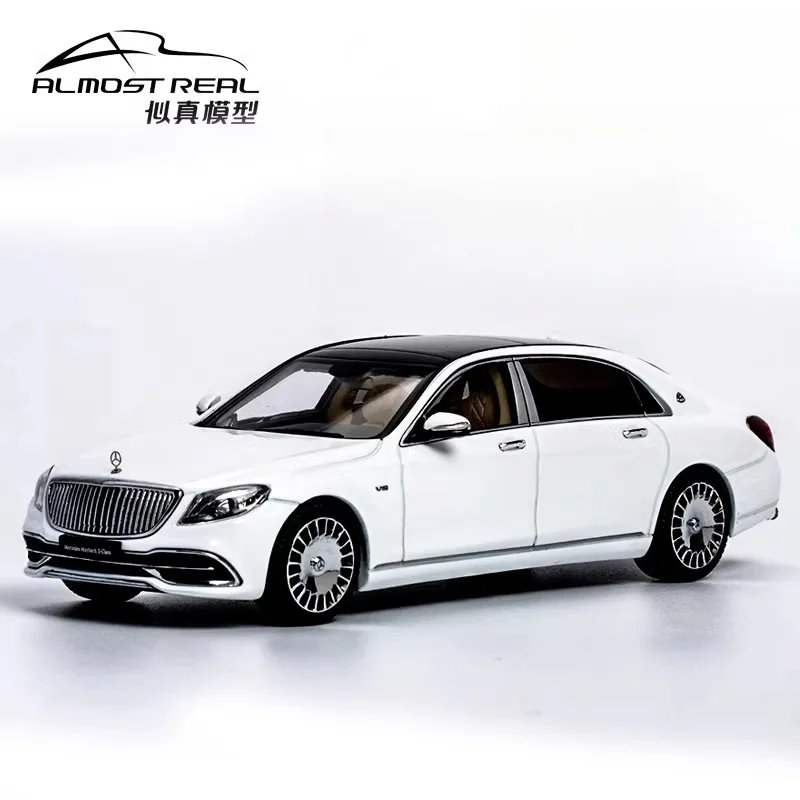 1:43 Mercedes-Benz Maybach S650 alloy press shaft miniature simulation model, adult decoration, children's holiday birthday gift