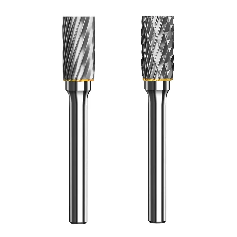 Rotary File Tungsten Steel Grinding Head Metal Woodworking Engraving A Type Cylindrical Milling Cutter Electric Grinding Head