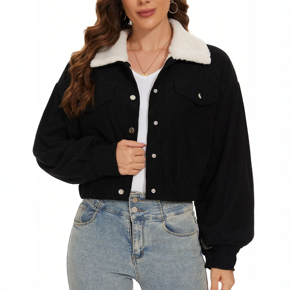 

Casual Round Neck Jacket Without Decoration Fashionable Women's Top Classy and Stylish Design for Comfortable Wear