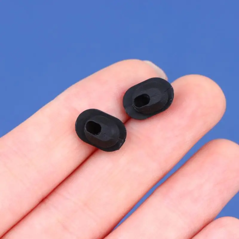 New 2Pcs Black Bike Brake Derailleur Shifter Housing Grommets For Di2 Rubber Frame Plugs Bike Frame Embedded Single Hole