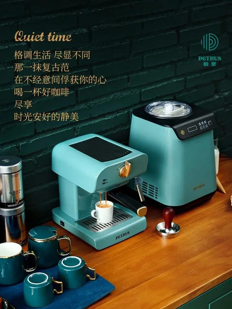 

Italian Coffee Machine Fully Semi-automatic Commercial Steam Integrated Coffee Machine Coffee Maker Machine Makers Press Coffe