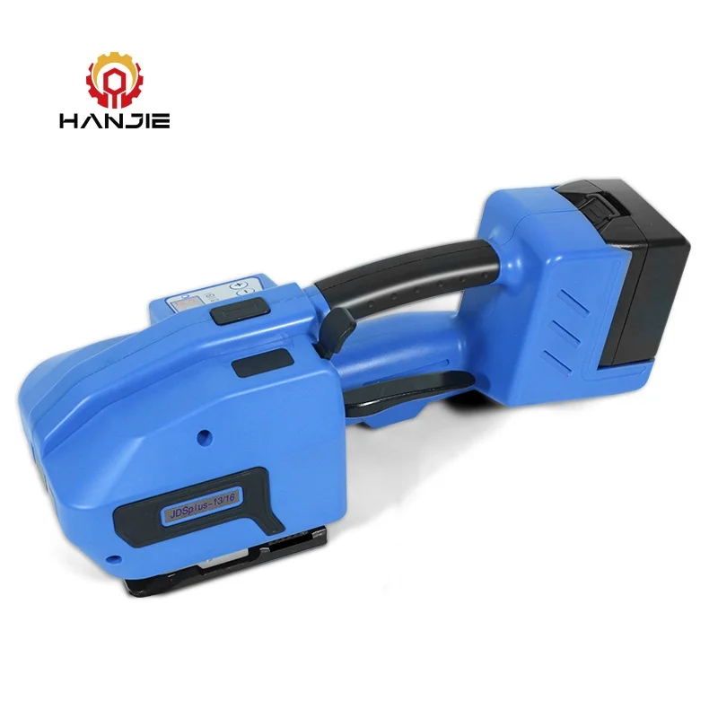 

Battery Pallet Strapper Carton Plastic Band Strapping Packing Tool Brick PP PET Bundling Tensioner Electric Strapping Machine