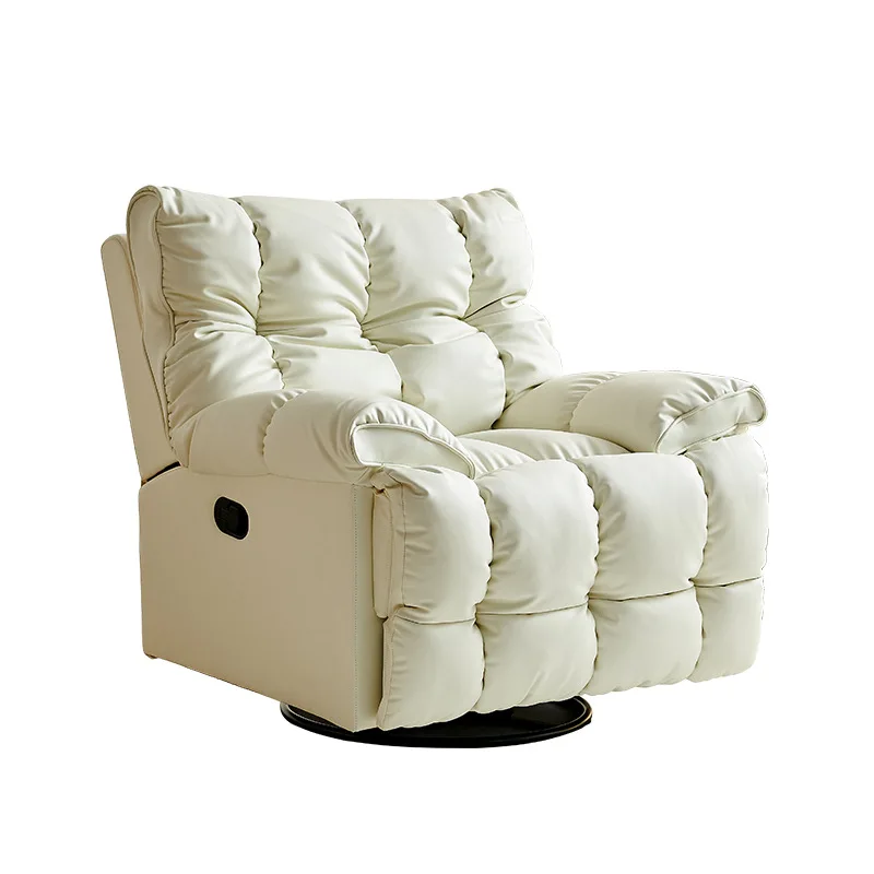 

Space leisure chair sofa, cream wind lazy cloud sofa, single reclining and sleeping rotating chair