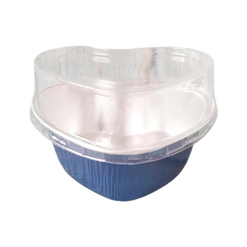 KX4B 100 مل أكواب كب كيك صغيرة للاستعمال مرة واحدة مع غطاء لعيد الأم وعيد الميلاد (100 قطعة/المجموعة)