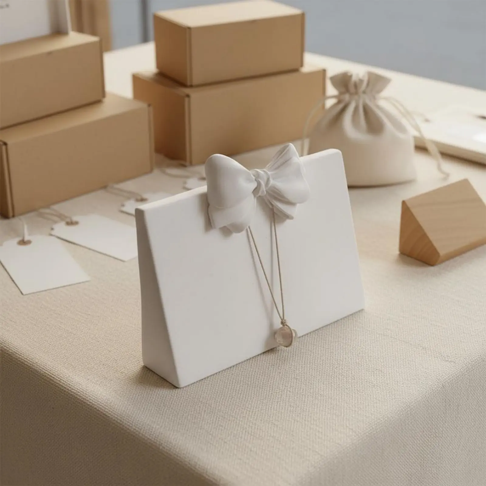 

Профессиональная подставка для демонстрации ожерелий, наклонный держатель для кулонов, настольный органайзер для ювелирных изделий, легкий и удобный