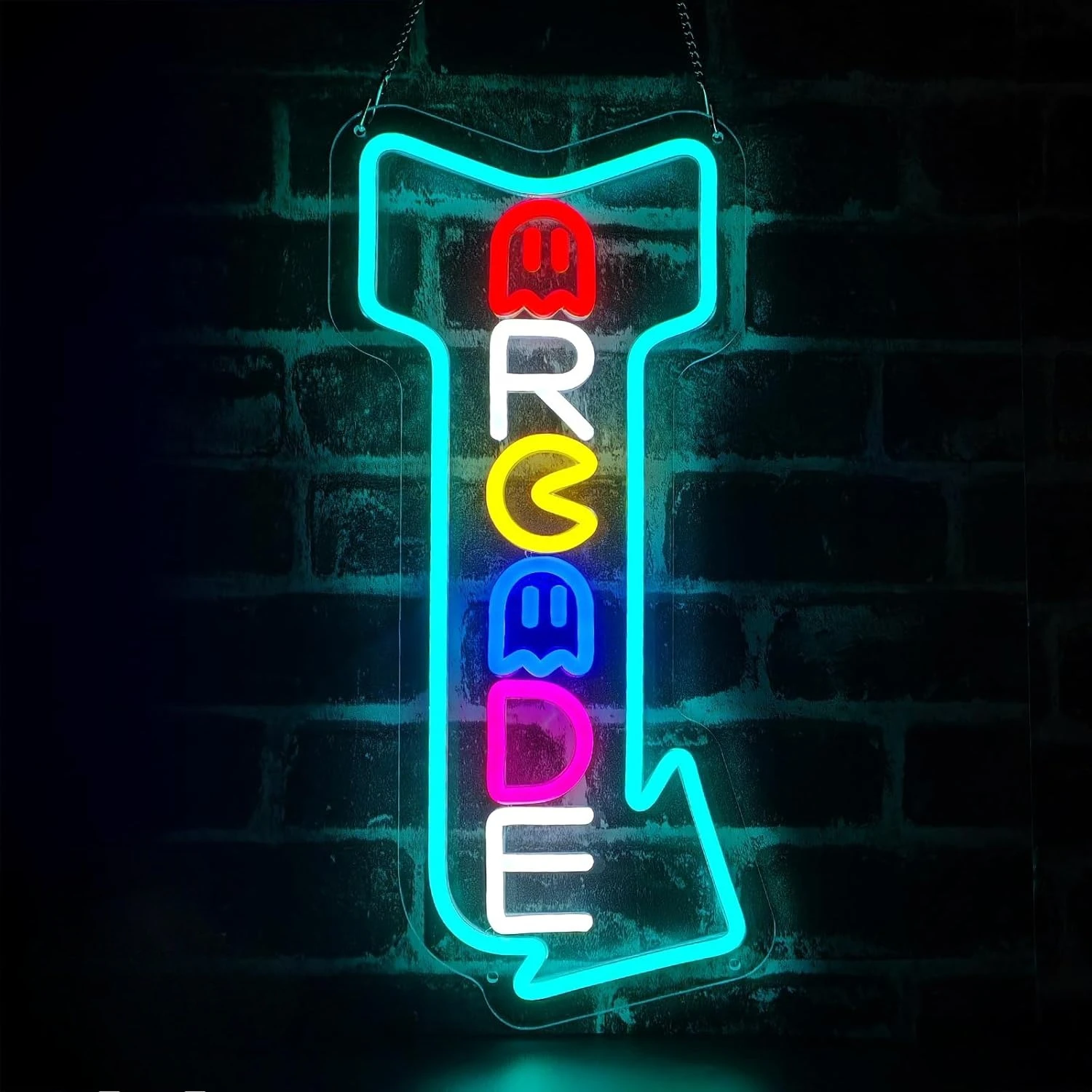 ممر النيون علامات السهم الألعاب LED ضوء النيون عكس الضوء USB ل غرفة الألعاب بار الرجعية ممر مقهى الإنترنت ديكور هدايا للبنين طفل #1