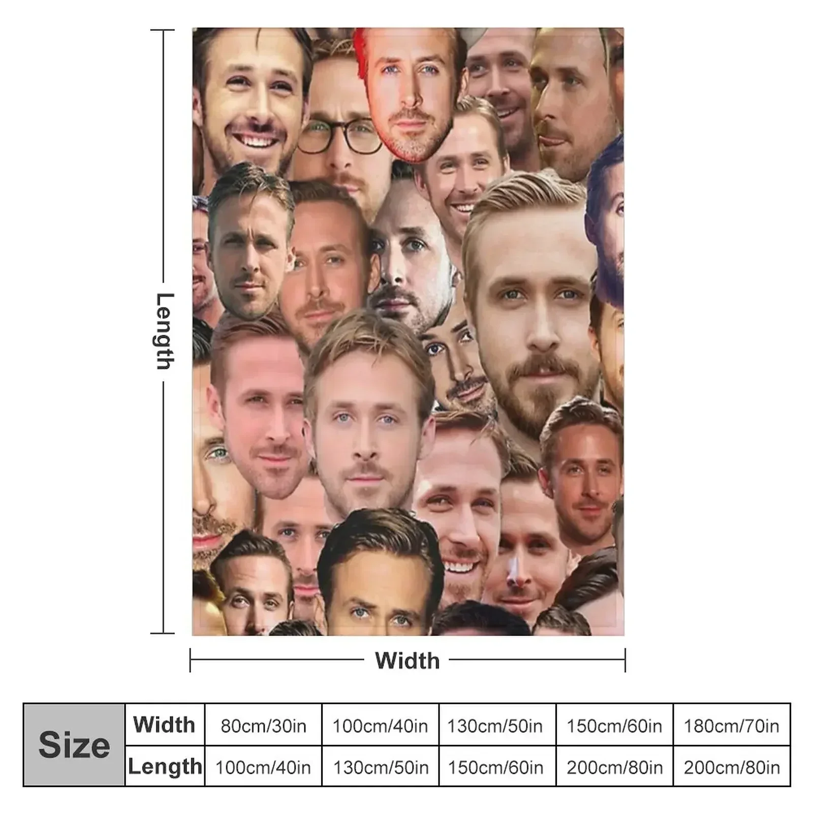 RYAN GOSLING Throw Blanket for winter Blankets For Bed Decorative Sofas Blankets