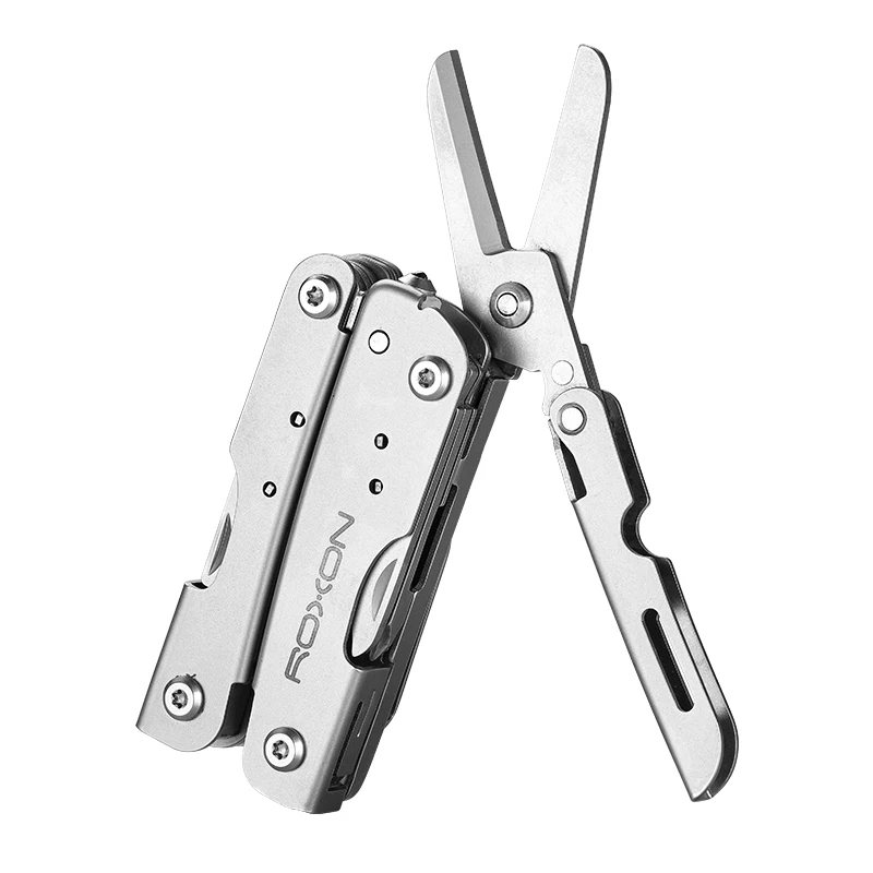 Imagem -02 - Mini Multitool Pequeno Leve com Tesoura Dobrável Mini Tempestade Roxon-m2 14 em