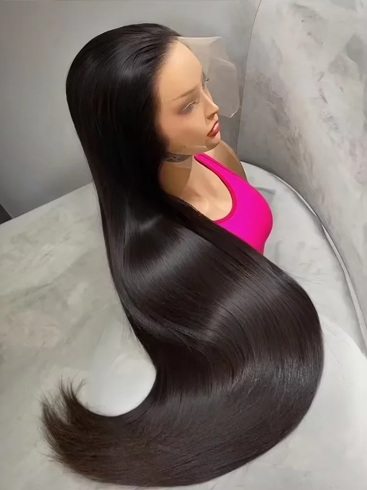 

Brazilian Raw 250% Density 30 32 inch 13x6 HD Lace Front Human Hair Wigs Straight 13x4 Frontal Wigs Women Glueless Closure Wig