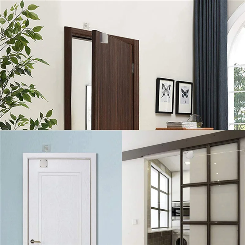 2X Punch-Free Automatic Sensor Door Closer Automatically Close For All Doors-B61B