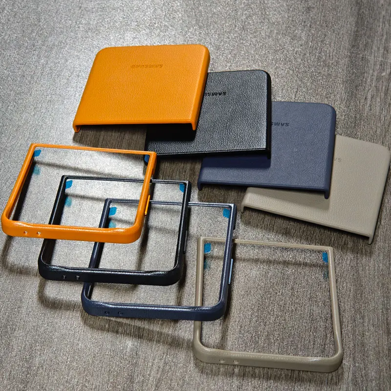 Luksusowe magnetyczne etui skórzane do Samsung Galaxy Z Flip 7 Flip7 flip7, kompatybilne z Magsafe, odporne na wstrząsy, ekologiczna skóra, ochronna osłona tylna. — zdjęcie produktu 5