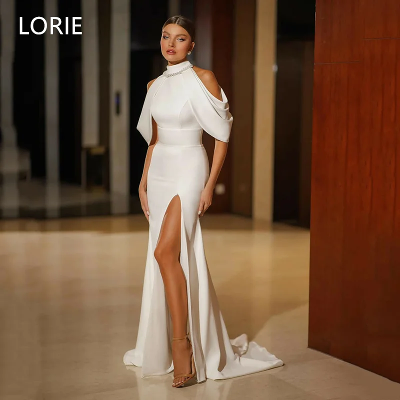

LORIE Mermaid Off Shoulder vestidos de novia Wedding Dress Sleeveless Bridal Gowns Backless Wedding Gown Customized 2025