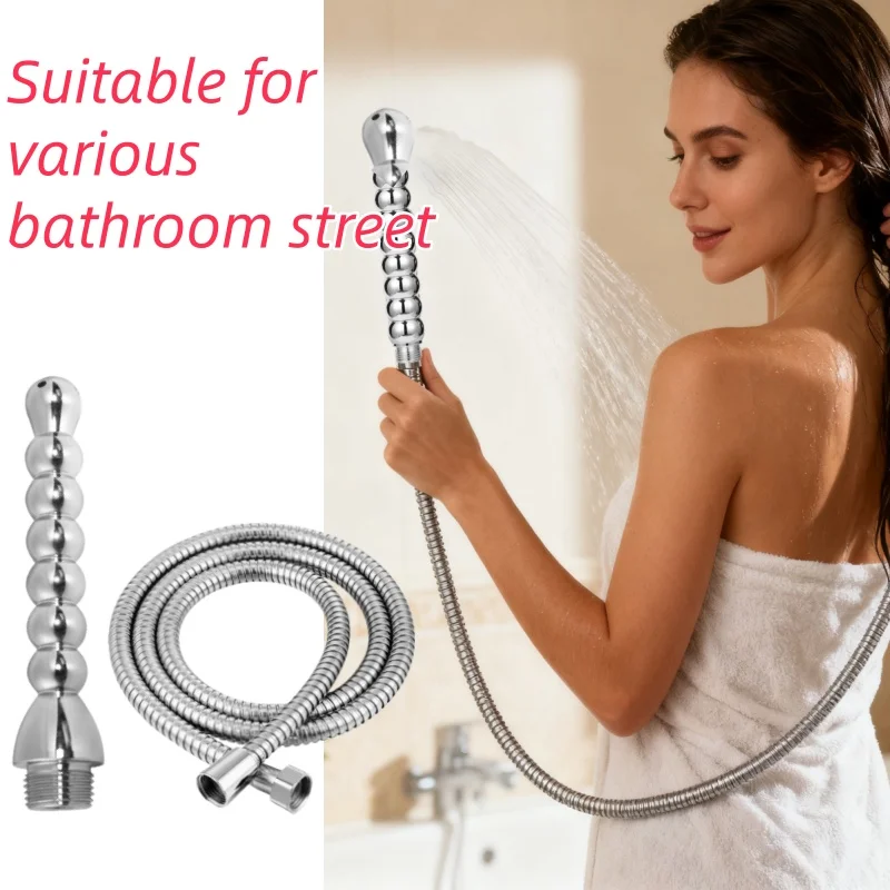 مجموعة رأس دش محمولة معدنية منزلية مع واجهة عالمية وأنبوب مناسبة للاستخدام المنزلي #1