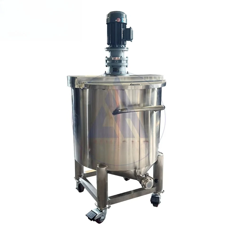 SUS304 Stainless Steel Automatic Mixing Tank with Agitator Gear & Motor for Shampoo, Chemical, Detergent, Lotion, Cream